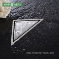 Triangular 304 stainless steel corner floor drain